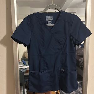 Cherokee navy blue scrub top